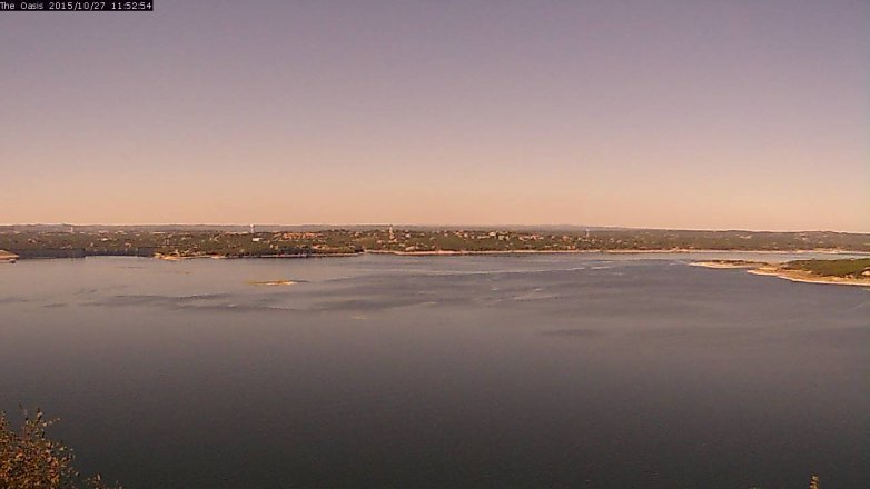 Lake Travis webcam, October 27, 2015 11:00 AM CT