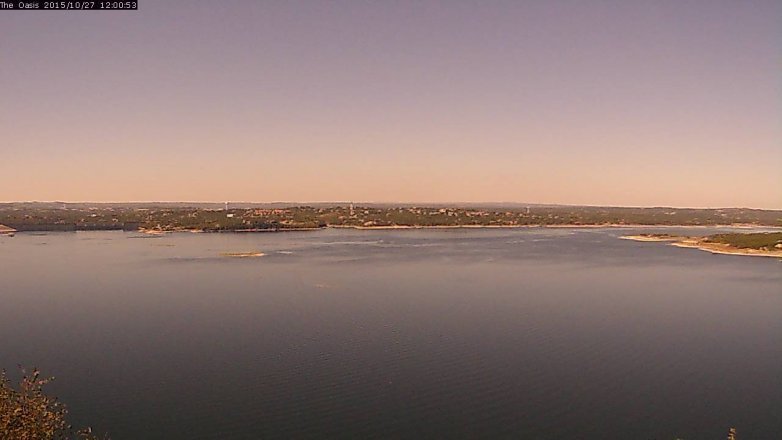 Lake Travis webcam, October 27, 2015 11:05 AM CT