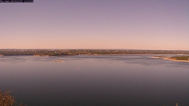 Lake Travis webcam, October 27, 2015 11:20 AM CT