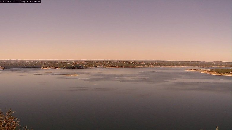 Lake Travis webcam, October 27, 2015 11:30 AM CT