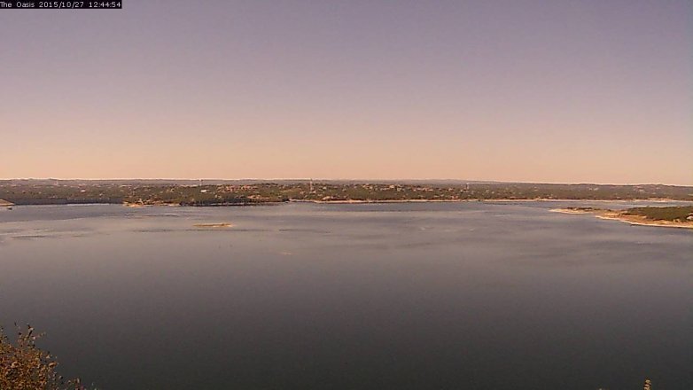 Lake Travis webcam, October 27, 2015 11:50 AM CT
