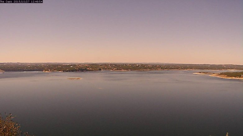 Lake Travis webcam, October 27, 2015 11:55 AM CT
