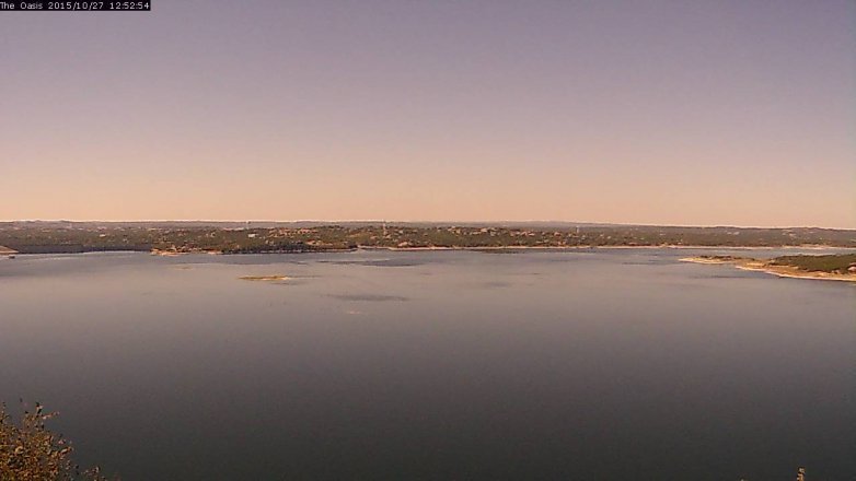 Lake Travis webcam, October 27, 2015 12:00 PM CT