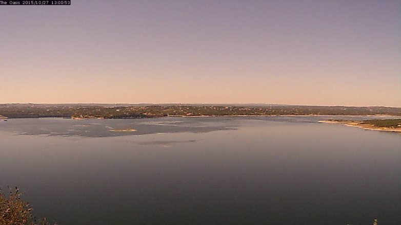 Lake Travis webcam, October 27, 2015 12:10 PM CT