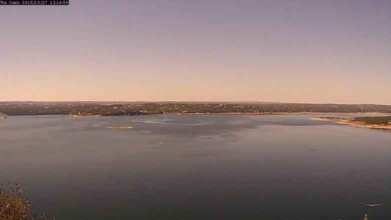 Lake Travis webcam, October 27, 2015 12:25 PM CT