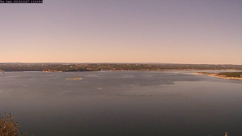 Lake Travis webcam, October 27, 2015 12:30 PM CT