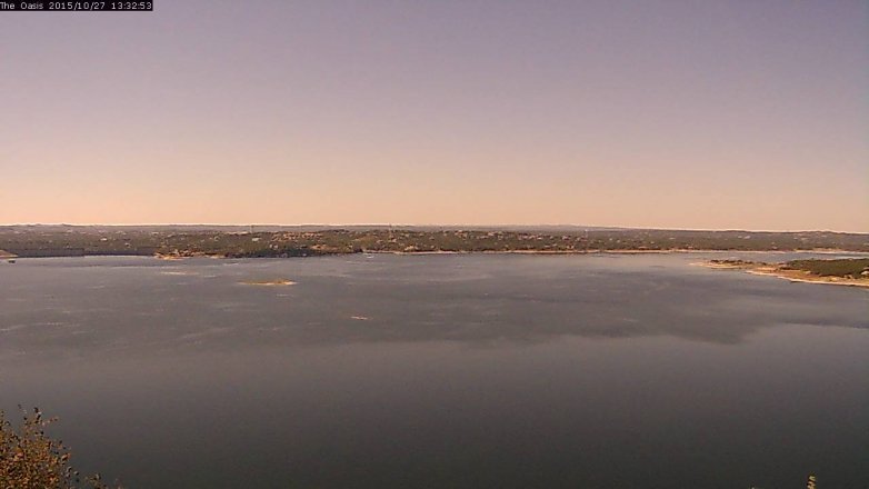 Lake Travis webcam, October 27, 2015 12:40 PM CT