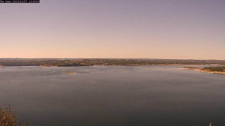 Lake Travis webcam, October 27, 2015 12:45 PM CT