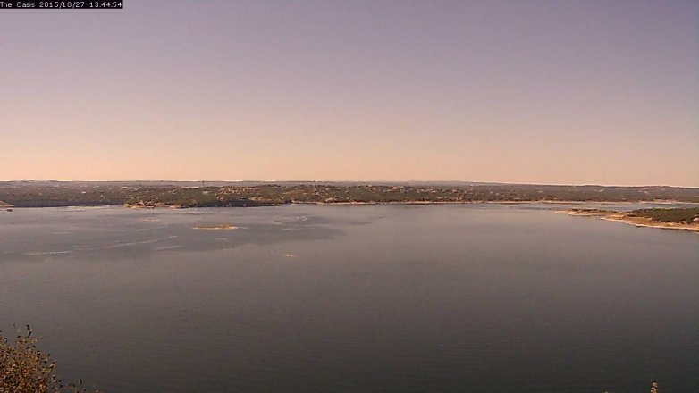 Lake Travis webcam, October 27, 2015 12:50 PM CT