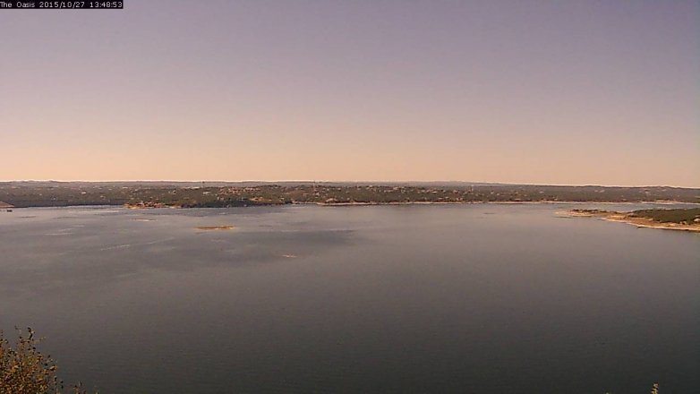 Lake Travis webcam, October 27, 2015 12:55 PM CT