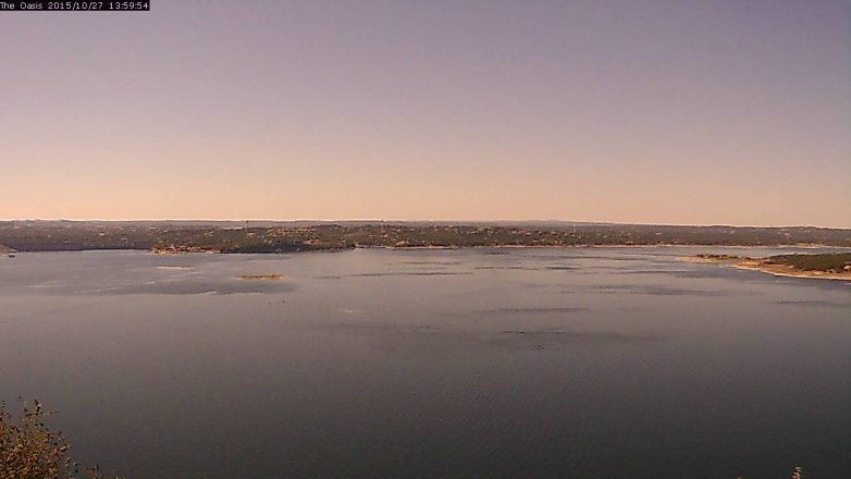 Lake Travis webcam, October 27, 2015 1:10 PM CT