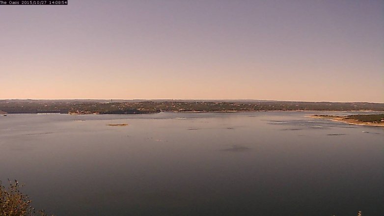 Lake Travis webcam, October 27, 2015 1:15 PM CT