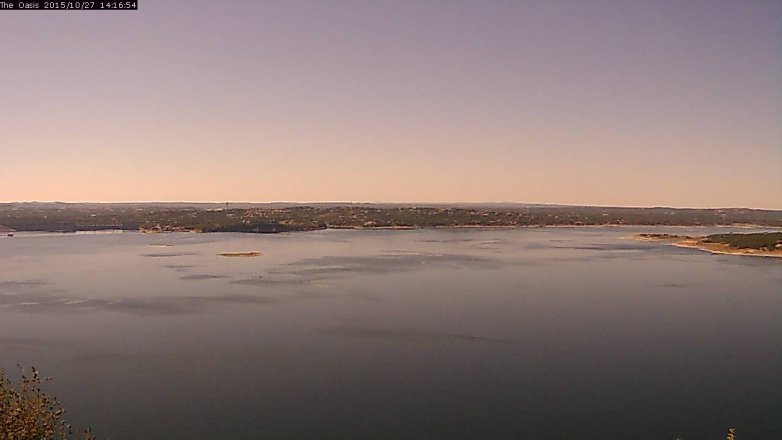 Lake Travis webcam, October 27, 2015 1:25 PM CT