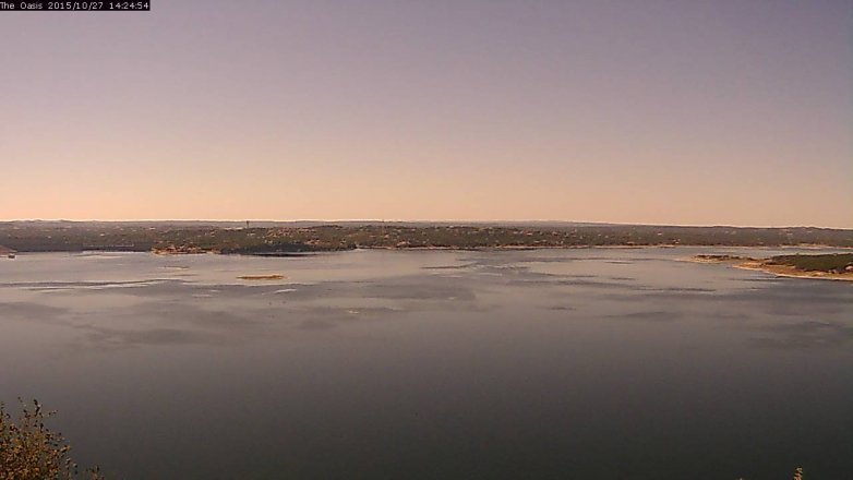 Lake Travis webcam, October 27, 2015 1:30 PM CT