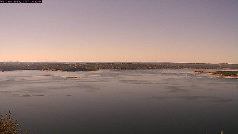 Lake Travis webcam, October 27, 2015 1:40 PM CT