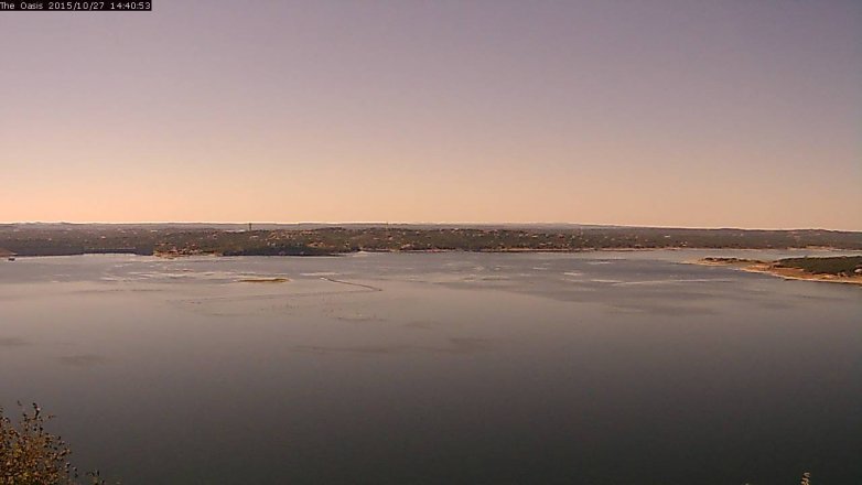 Lake Travis webcam, October 27, 2015 1:45 PM CT