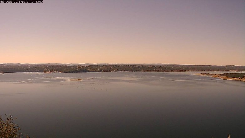 Lake Travis webcam, October 27, 2015 1:50 PM CT