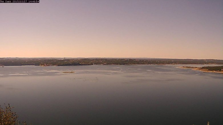 Lake Travis webcam, October 27, 2015 1:55 PM CT
