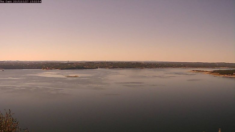 Lake Travis webcam, October 27, 2015 2:10 PM CT