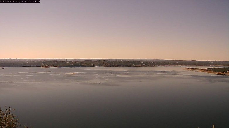 Lake Travis webcam, October 27, 2015 2:20 PM CT