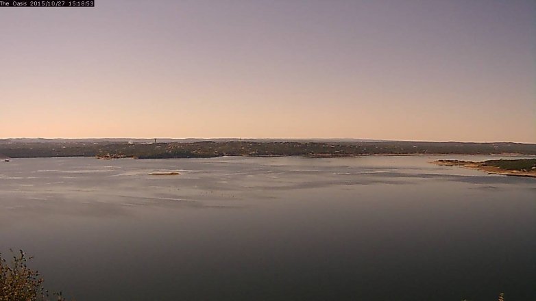 Lake Travis webcam, October 27, 2015 2:25 PM CT