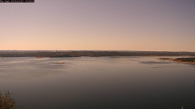 Lake Travis webcam, October 27, 2015 2:35 PM CT