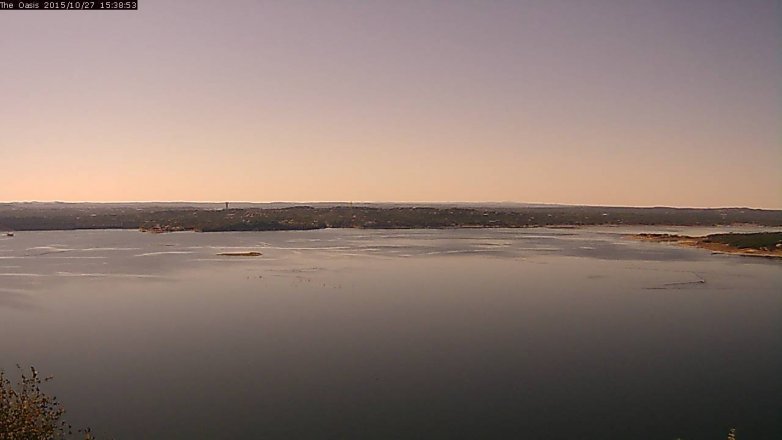 Lake Travis webcam, October 27, 2015 2:45 PM CT
