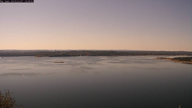 Lake Travis webcam, October 27, 2015 2:55 PM CT