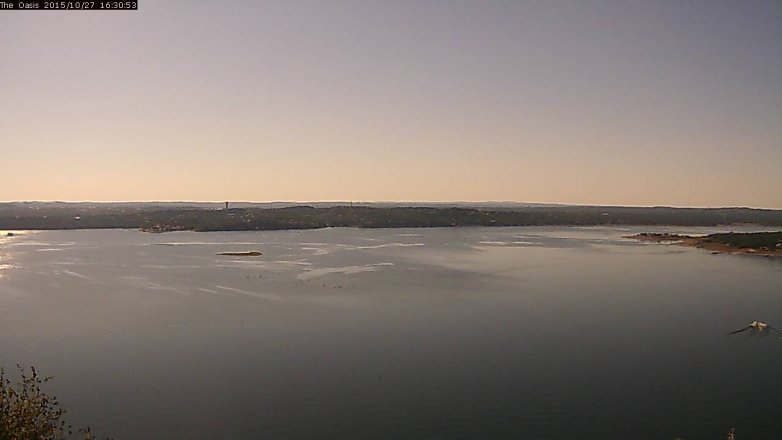 Lake Travis webcam, October 27, 2015 3:35 PM CT