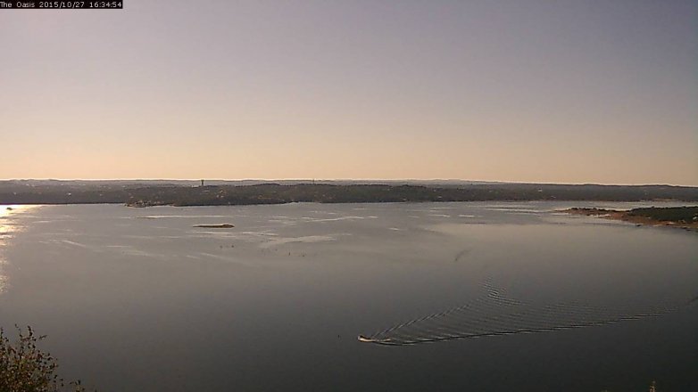 Lake Travis webcam, October 27, 2015 3:40 PM CT