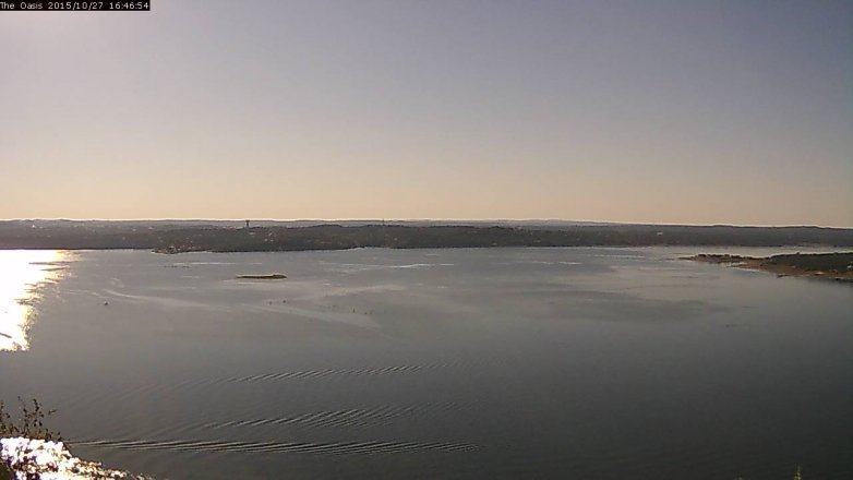 Lake Travis webcam, October 27, 2015 3:50 PM CT
