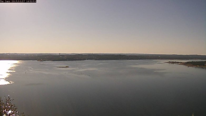 Lake Travis webcam, October 27, 2015 4:00 PM CT