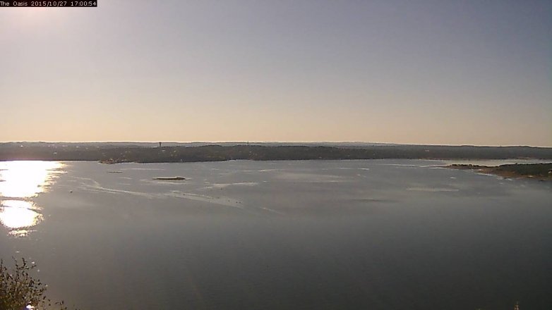 Lake Travis webcam, October 27, 2015 4:05 PM CT