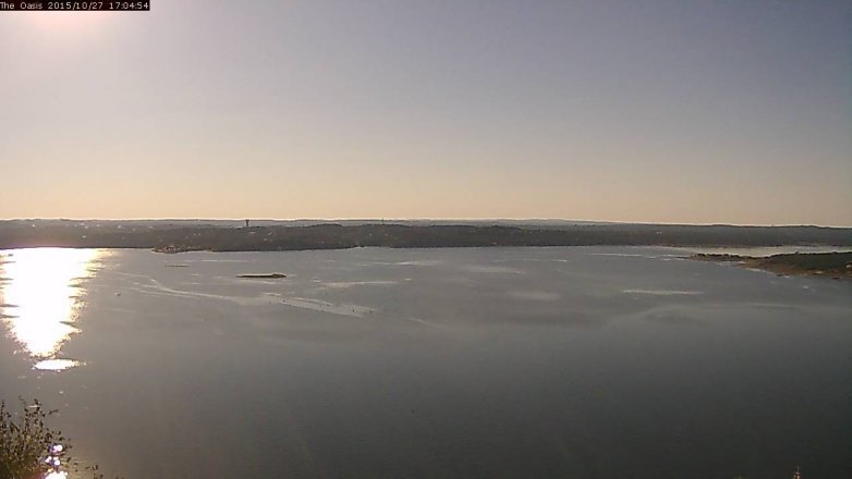 Lake Travis webcam, October 27, 2015 4:10 PM CT