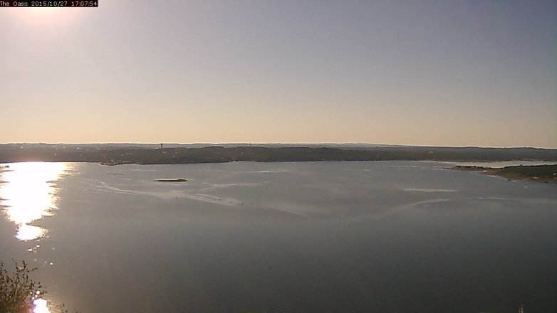 Lake Travis webcam, October 27, 2015 4:15 PM CT