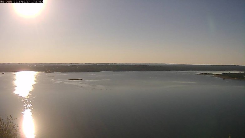 Lake Travis webcam, October 27, 2015 4:35 PM CT