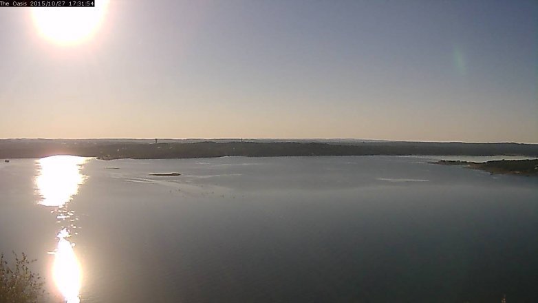 Lake Travis webcam, October 27, 2015 4:40 PM CT