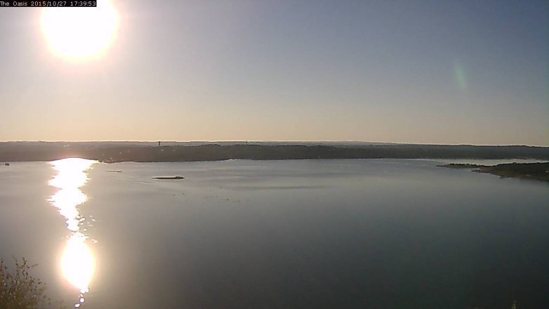 Lake Travis webcam, October 27, 2015 4:45 PM CT