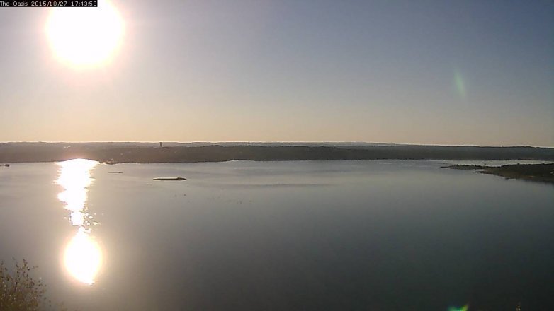 Lake Travis webcam, October 27, 2015 4:50 PM CT