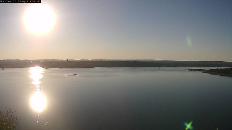 Lake Travis webcam, October 27, 2015 5:00 PM CT