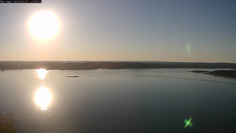Lake Travis webcam, October 27, 2015 5:05 PM CT