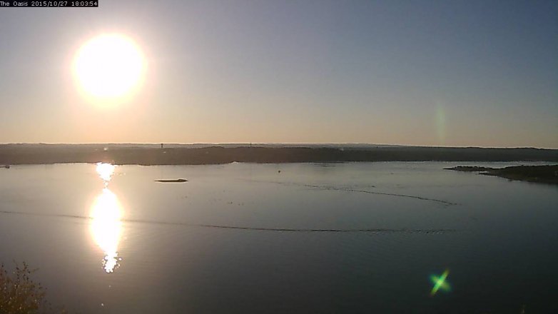 Lake Travis webcam, October 27, 2015 5:10 PM CT