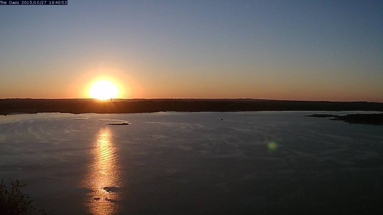 Lake Travis webcam, October 27, 2015 5:45 PM CT