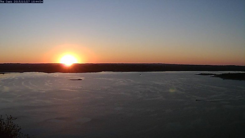 Lake Travis webcam, October 27, 2015 5:50 PM CT