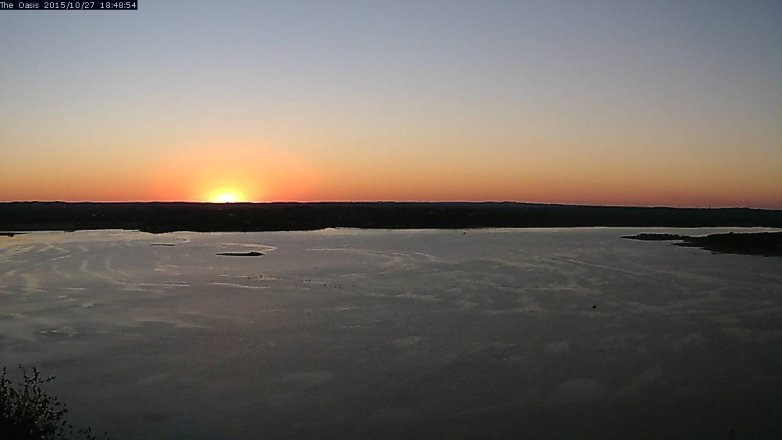 Lake Travis webcam, October 27, 2015 5:55 PM CT