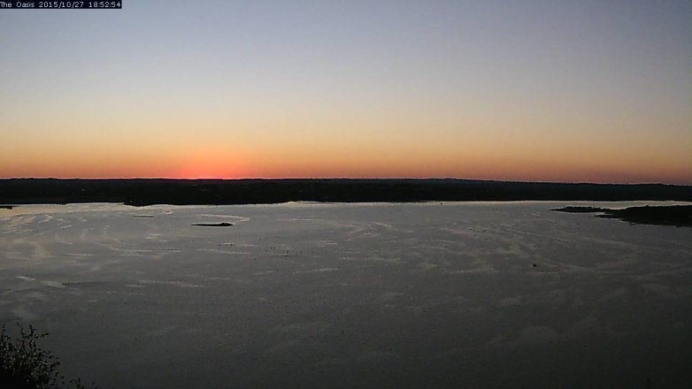 Lake Travis webcam, October 27, 2015 6:00 PM CT