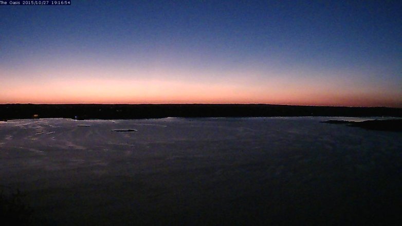 Lake Travis webcam, October 27, 2015 6:25 PM CT