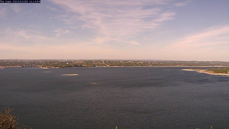 Lake Travis webcam, October 28, 2015 10:20 AM CT