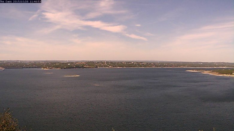 Lake Travis webcam, October 28, 2015 10:55 AM CT