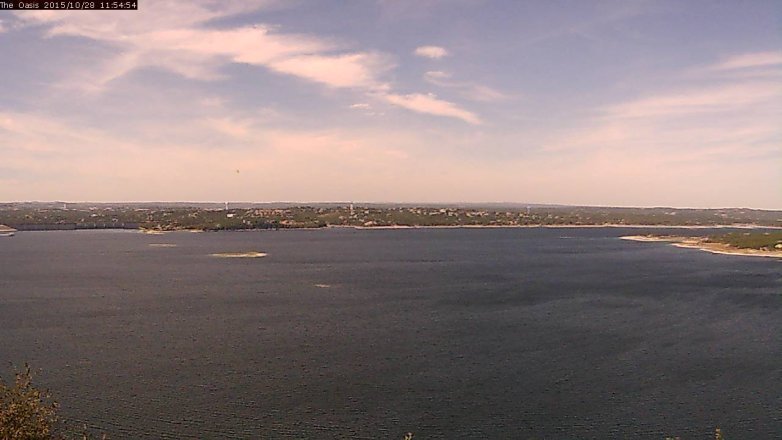 Lake Travis webcam, October 28, 2015 11:00 AM CT